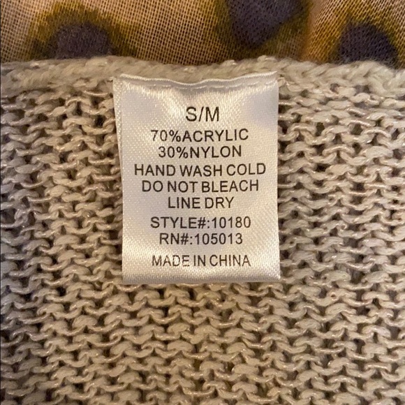 Loose Knit Shark Bite Cardigan - Picture 6 of 6